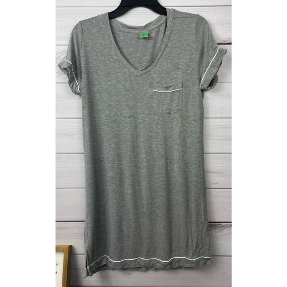 Lot of 2 Honeydew Sleepwear Night Gown V Neck Blue Gray Size Small - Picture 3 of 5